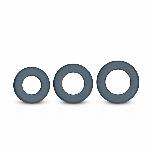 Набір ерекційних кілець Boners 3-Piece Hefty Cock Ring Set, діаметр 3,2 см, 3,8 см та 4,5 см - мініатюра 4