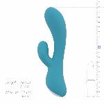 Вібратор-кролик Cala Azul – Martina Rabbit Vibrator, ергономічна форма, 10 режимів - мініатюра 7