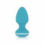 Анальна вібропробка Cala Azul – Blanca Vibrating anal plug, 10 режимів - мініатюра 1