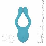 Універсальний вібратор для пар Cala Azul – Dani Couples Toy, 10 режимів - мініатюра 7
