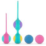 Набір вагінальних кульок PMV20: Vita – Kegel Ball Set, маса 40, 50, 60 г, два тримачі - мініатюра 2