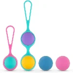 Набір вагінальних кульок PMV20: Vita – Kegel Ball Set, маса 40, 50, 60 г, два тримачі - мініатюра 1