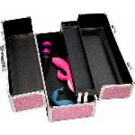 Великий кейс для зберігання секс-іграшок BMS Factory Large Lokable Vibrator Case Pink, кодовий замок - мініатюра 6