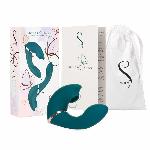 Багатофункціональний вібратор з вакуумною стимуляцією Swan The Monarch Teal - мініатюра 7