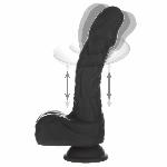 Вібро-фалоімітатор з ротацією та пульсацією Naked Addiction 8.6″ Noir, з пультом ДК - мініатюра 5