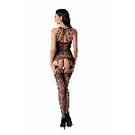 Бодістокінг з безліччю бретелей Passion BS095 One Size, black, імітація пояса та панчіх, з доступом - мініатюра 2