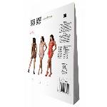 Мінісукня з вертикальним візерунком Passion BS097 One Size, black, плетіння з боків - мініатюра 7