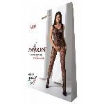 Бодістокінг з крилами Passion BS098 One Size, black, середня сітка, відкритий доступ - мініатюра 6
