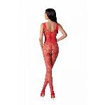 Бодістокінг з крилами Passion BS098 One Size, red, середня сітка, відкритий доступ - мініатюра 2