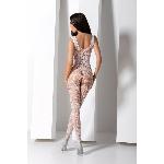 Бодістокінг з крилами Passion BS098 One Size, white, середня сітка, відкритий доступ - мініатюра 9