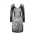 Напівпрозора мінісукня Passion BS101 One Size, black, рукави-мітенки - мініатюра 3