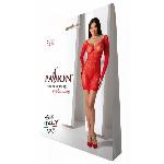 Напівпрозора мінісукня Passion BS101 One Size, red, рукави-мітенки - мініатюра 6