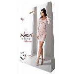 Напівпрозора мінісукня Passion BS101 One Size, white, рукава-мітенки - мініатюра 6