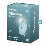Вакуумний стимулятор з вібрацією Satisfyer Mission Control Blue, 2 незалежні мотори - мініатюра 6