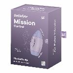 Вакуумний стимулятор з вібрацією Satisfyer Mission Control Violet, 2 незалежні мотори - мініатюра 6