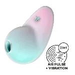 Вакуумний стимулятор з вібрацією Satisfyer Pixie Dust Mint/Pink - мініатюра 1