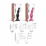 Насадка для страпона Strap-On-Me Dildo Plug Beads Black S - мініатюра 4