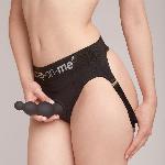 Насадка для страпона Strap-On-Me Dildo Plug Beads Black S - мініатюра 5