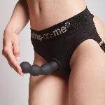 Насадка для страпона Strap-On-Me Dildo Plug Balls Black XL - мініатюра 6