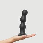 Насадка для страпона Strap-On-Me Dildo Plug Balls Black XL - мініатюра 2