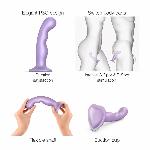 Насадка для страпона Strap-On-Me Dildo Plug P&G Lilas Metallic S - мініатюра 3