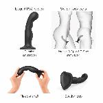 Насадка для страпона Strap-On-Me Dildo Plug P&G Black L - мініатюра 3