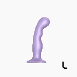 Насадка для страпона Strap-On-Me Dildo Plug P&G Lilas Metallic L - мініатюра 1