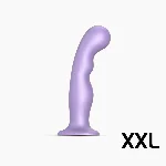 Насадка для страпона Strap-On-Me Dildo Plug P&G Lilas Metallic XXL - мініатюра 1