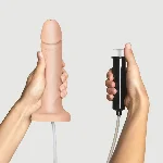 Фалоімітатор, що кінчає Strap-On-Me Squirting Cum Dildo Realistic Flash, діам. 3,9 см, силікон - мініатюра 1