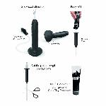 Фалоімітатор, що кінчає Strap-On-Me Squirting Cum Dildo Realistic Black, діам. 3,9 см, силікон - мініатюра 2