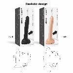 Фалоімітатор, що кінчає Strap-On-Me Squirting Cum Dildo Realistic Black, діам. 3,9 см, силікон - мініатюра 4