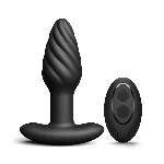 Анальна пробка з вібрацією та перлинним масажем Dorcel Spin Plug, макс. діам. 3,8 см, пульт ДК - мініатюра 1