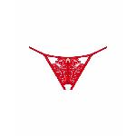 Трусики з доступом Obsessive Ingridia crotchless thong M/L, червоні - мініатюра 3