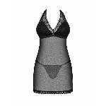 Пеньюар Obsessive Medilla chemise & thong M/L - мініатюра 3