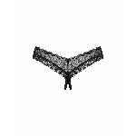 Трусики Obsessive Medilla crotchless thong XL/2XL - мініатюра 4