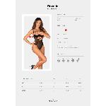 Боді Obsessive Roxelia crotchless teddy XL/2XL - мініатюра 5