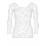 Сітчастий топ Leg Avenue Long Sleeves T-Shirts White, One Size - мініатюра 3