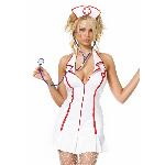 ​​Еротичний костюм медсестри Leg Avenue Head Nurse S/M, сукня, аксесуар на голову, стетоскоп - мініатюра 2