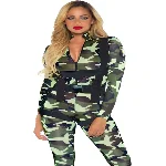 Еротичний костюм десантниці Leg Avenue Pretty Paratrooper M, комбінезон, портупея - мініатюра 1