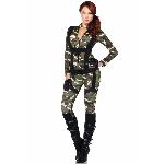 Еротичний костюм десантниці Leg Avenue Pretty Paratrooper XL, комбінезон, портупея - мініатюра 4