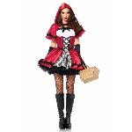 Еротичний костюм Червоної шапочки Leg Avenue Gothic Red Riding Hood M, сукня, накидка - мініатюра 7