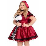 Еротичний костюм Червоної шапочки Leg Avenue Gothic Red Riding Hood 1X–2X, сукня, накидка - мініатюра 8