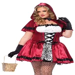 Еротичний костюм Червоної шапочки Leg Avenue Gothic Red Riding Hood 1X–2X, сукня, накидка - мініатюра 1