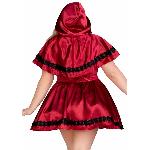 Еротичний костюм Червоної шапочки Leg Avenue Gothic Red Riding Hood 3X–4X, сукня, накидка - мініатюра 2