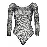 Сітчасте боді зі стразами Leg Avenue Crystalized fishnet bodysuit Black One Size - мініатюра 6