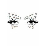 Прикраса-зірочки для тіла Leg Avenue Celeste face jewels sticker, наліпки, світяться у темряві - мініатюра 2