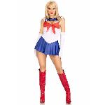 Еротичний костюм Сейлор Мун Leg Avenue Sexy Sailor XS, сукня, рукавички, бант - мініатюра 3