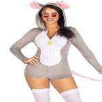Комбінезон-костюм миші Leg Avenue Comfy Mouse S, з капюшоном - мініатюра 1
