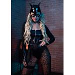 Еротичний костюм кішечки Leg Avenue Fierce Feline M, боді, пояс з підв’язкою, маска кішки - мініатюра 4