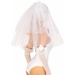 Фата нареченої Leg Avenue Tiered bridal veil O/S Whie - мініатюра 2